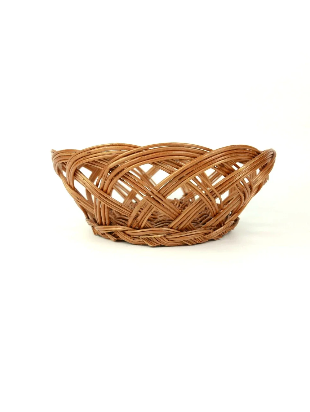 Vintage Woven Wicker Basket 9
